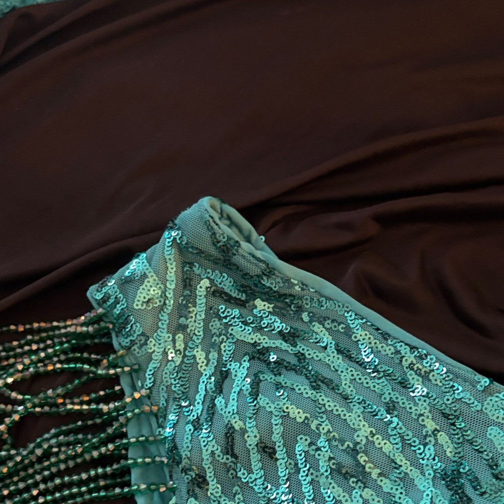 Source Unknown Teal Maxi Dress - Picture 5 of 8